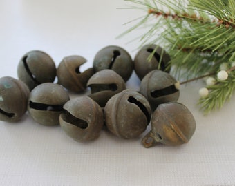 Vintage Small Bronze Jingle Sleigh Bell with Loop Shank, Antique Sleigh Bell - SOLD SEPARATELY
