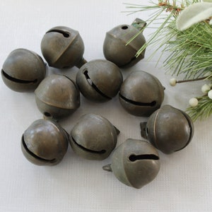 Vintage Small Bronze Jingle Sleigh Bell with Loop Shank, Antique Sleigh Bell - SOLD SEPARATELY