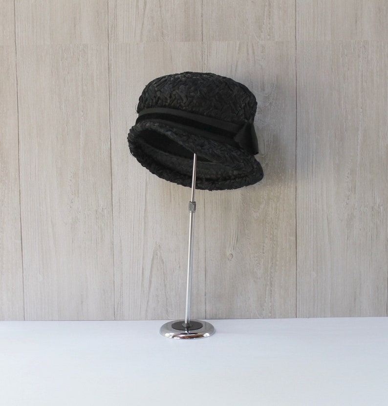 VINTAGE MILLINERY Canvas Cloth Head Block Form HAT WIG STAND Mannequin GEORGIAN