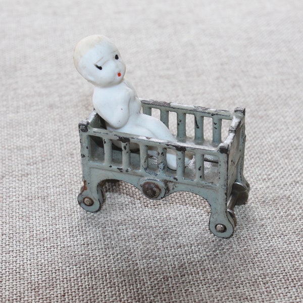 Antique Metal Crib Etsy