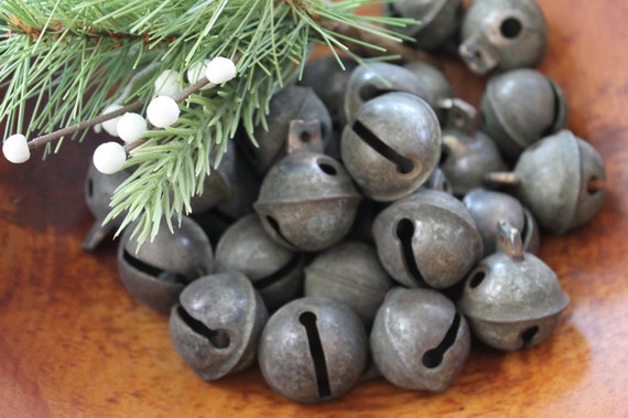 Antique Sleigh Bell SOLD SEPARATELY Vintage Small Bronze Jingle Sleigh Petal Bell Loop Shank Antique Sleigh Bell SOLD SEPARATELY Vintage Small Bronze Jingle Sleigh Petal Bell Loop Shank
