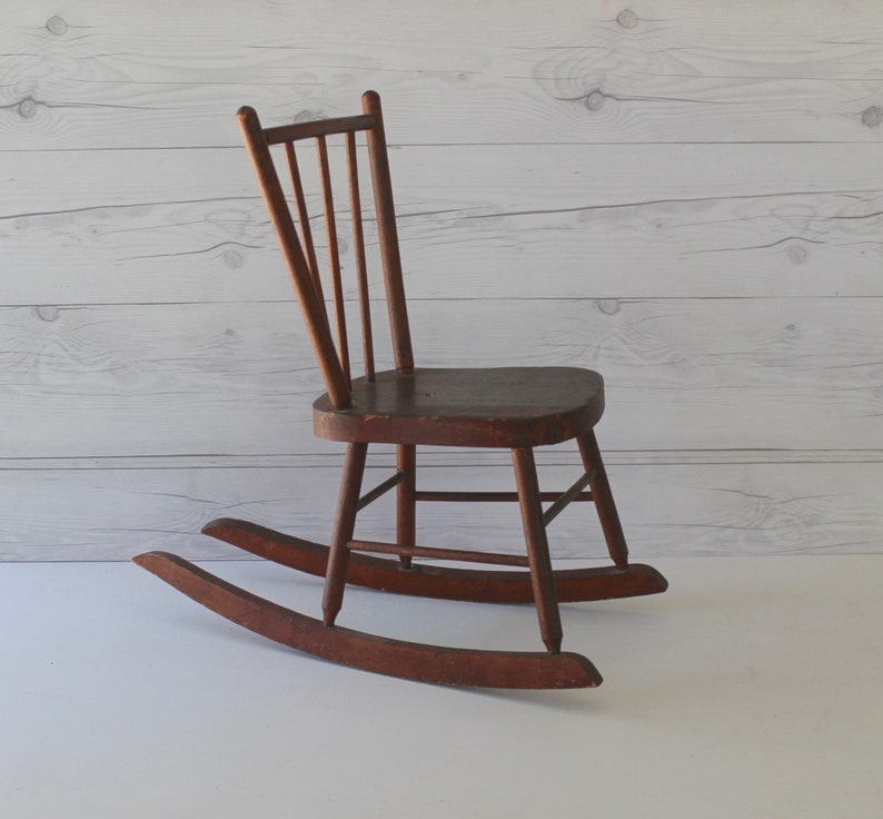 antique child rocking chair