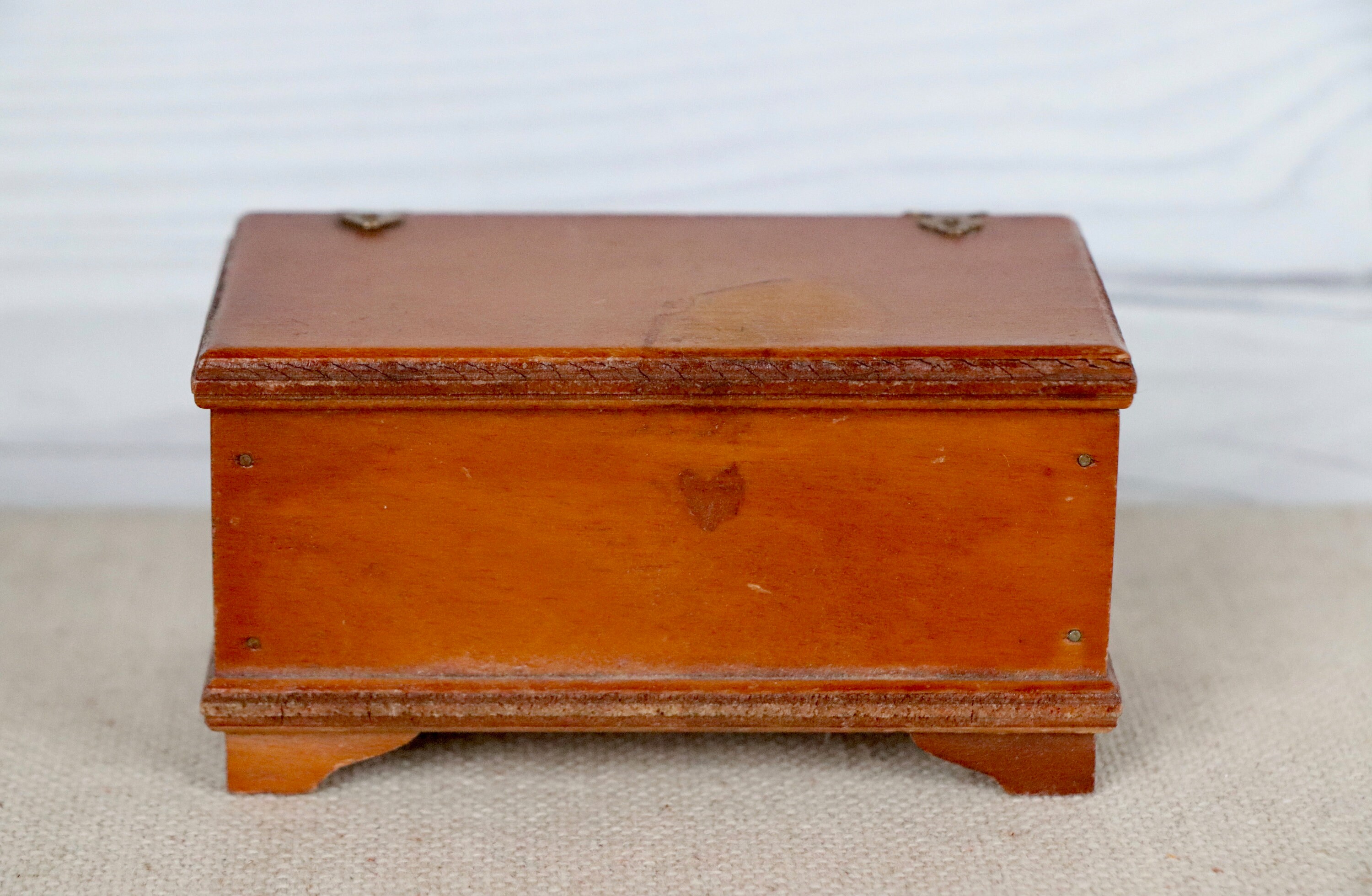Vintage Miniature Wood Dollhouse Hinged Hope Chest Vintage Etsy
