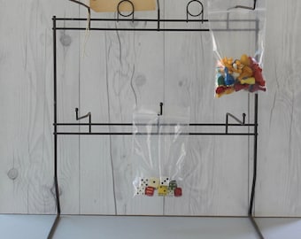 Vintage Metal Store Counter Top Display Rack, Store Display Rack, Table Top Rack, Store Counter Rack