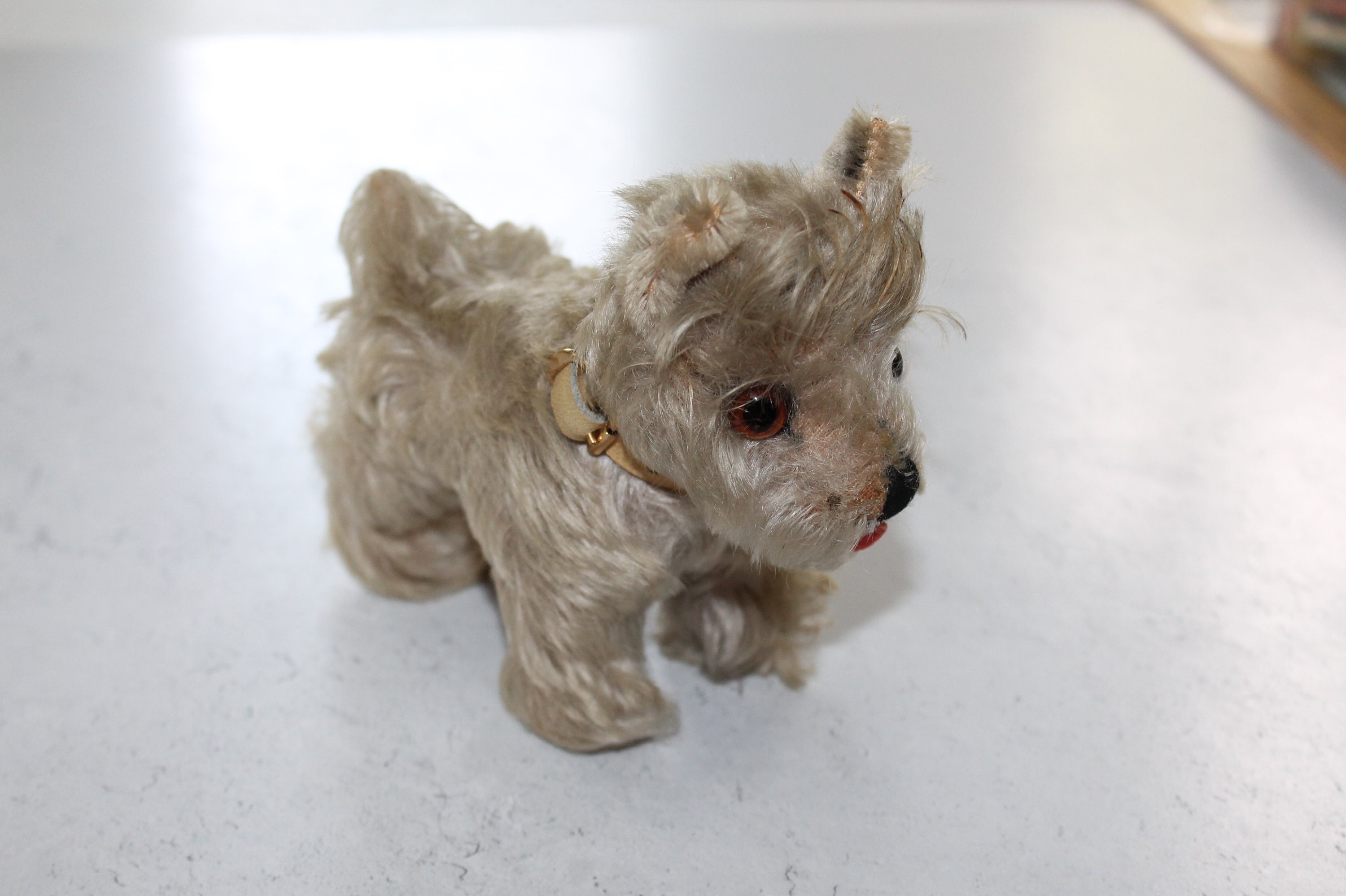 Vintage Small Stuffed Terrier Dog Vintage German Stuffed Dog
