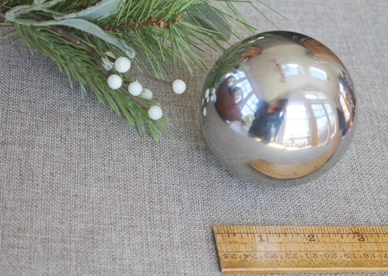 SOLD SEPARATELY Silver Metal Ball Decor Accent Silver Etsy
