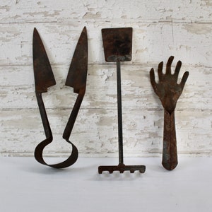 Vintage Lot of 3 Hand Held Gardening Tools Claw Rake | Etsy