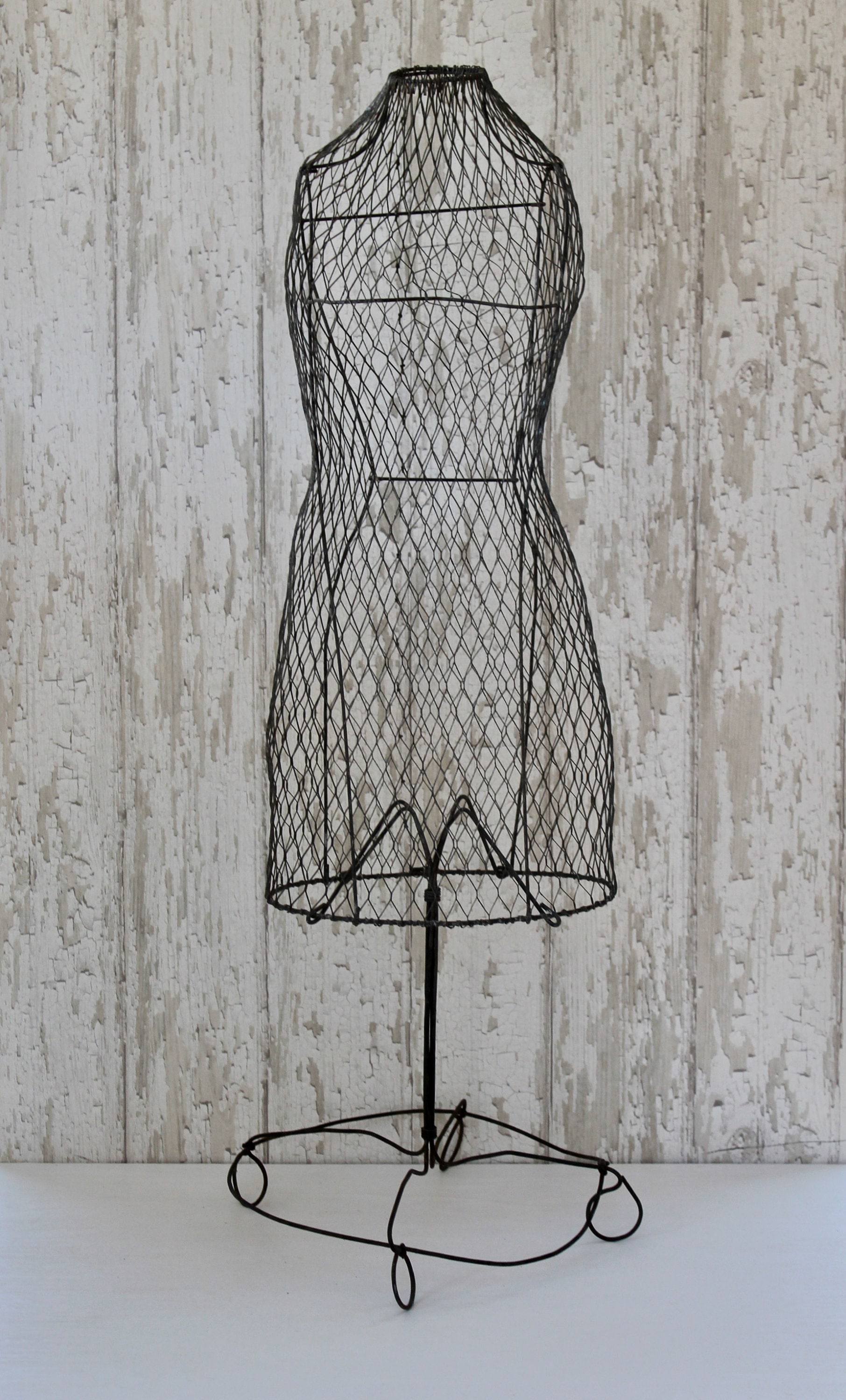 Hanging Antique Metal Dress Form Display (901C)