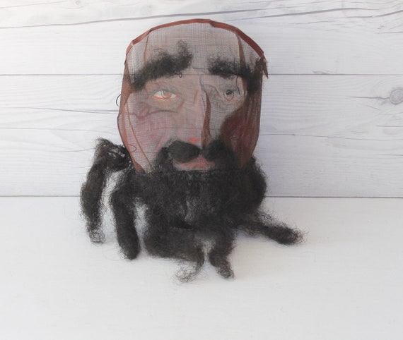 Antique Wire Mesh Mask, Hand Made Mesh Mask With H