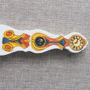 Vintage Miniature Wood Dollhouse Grandfather Clock, Vintage Wooden Dollhouse Furniture, Wood Dollhouse Decor - Clock