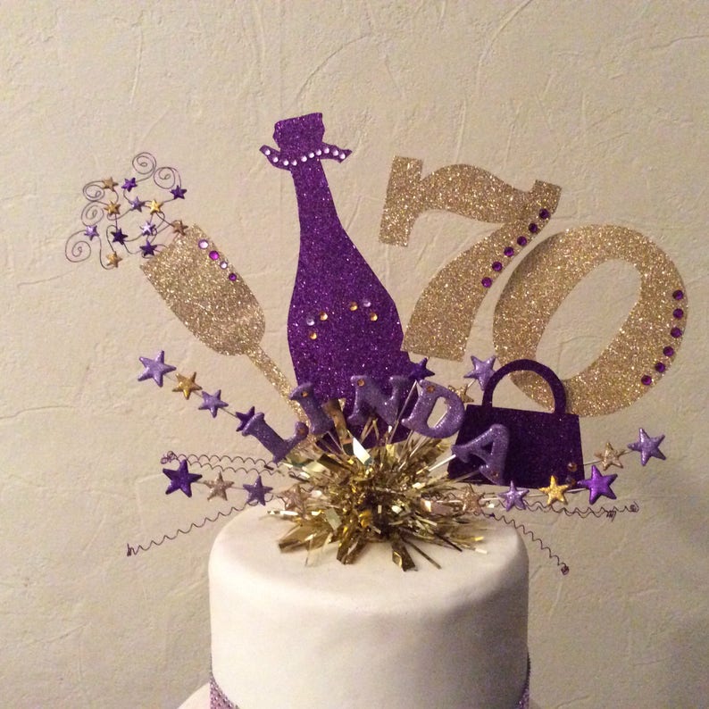 Large Champagne Bottle and Glass Cake Topper or Centre Peice Etsy