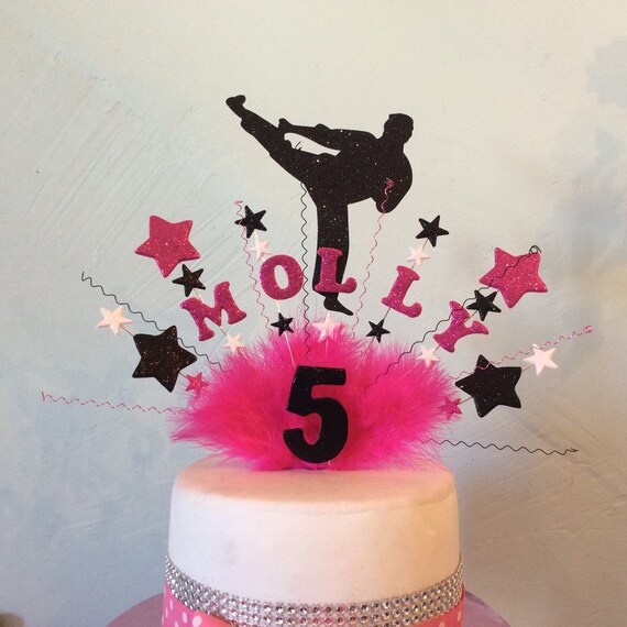 Art Martial Personnalise Topper De Gateau Danniversaire De Etsy