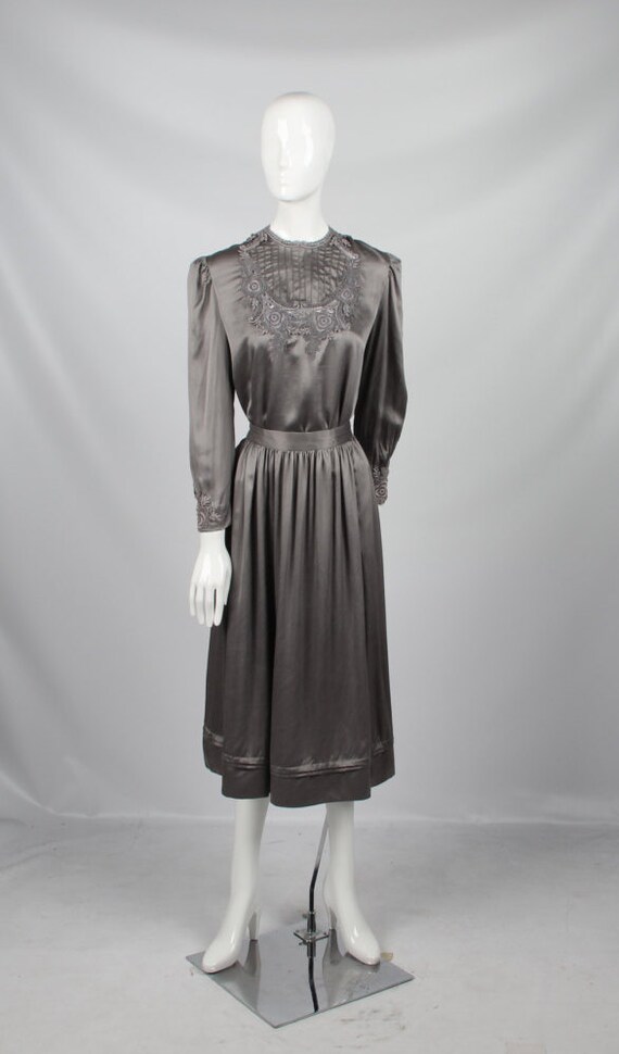 Vintage Silk Skirt Set