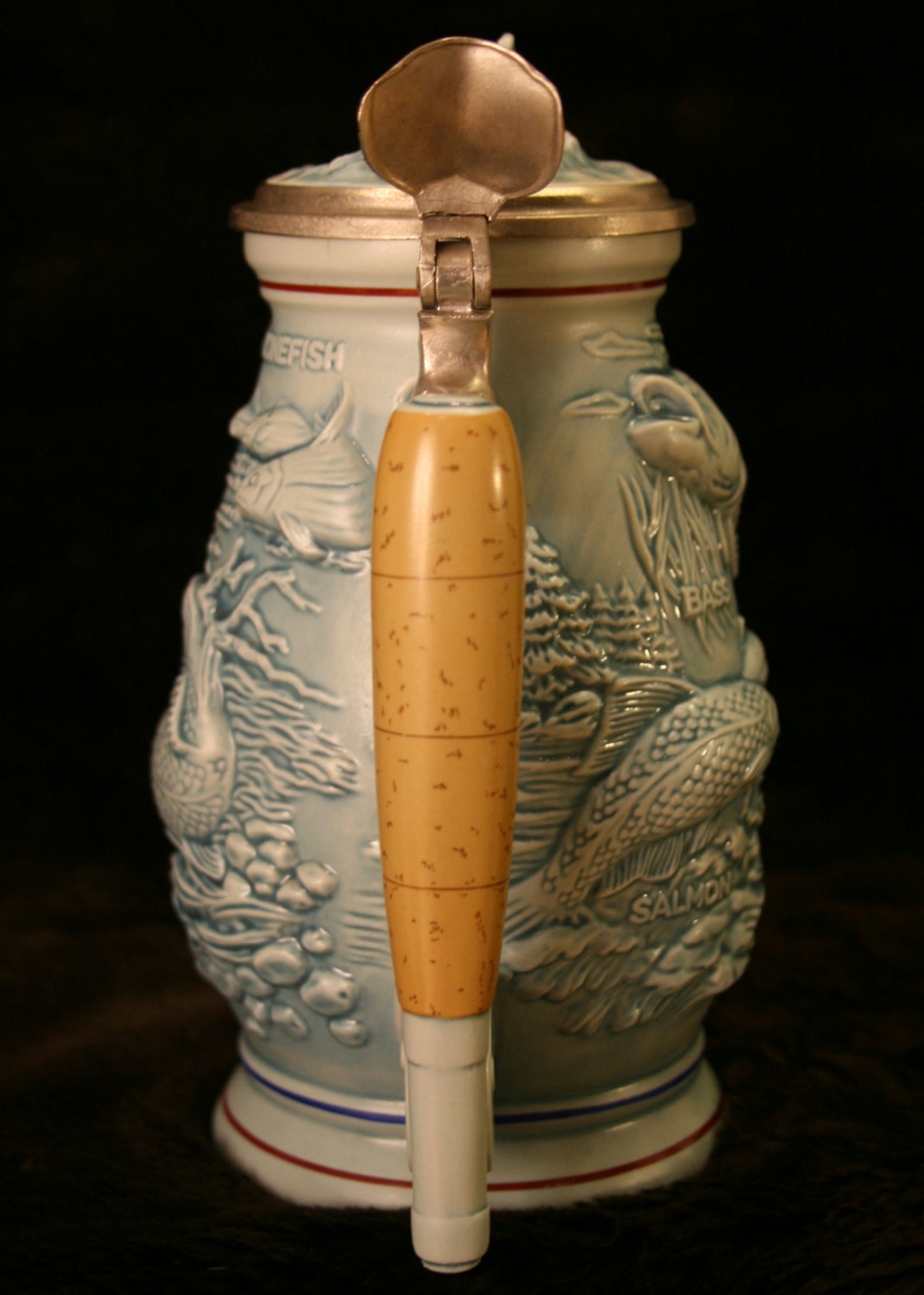 Vintage Avon Beer Stein with Fishing Novelty Scene Etsy