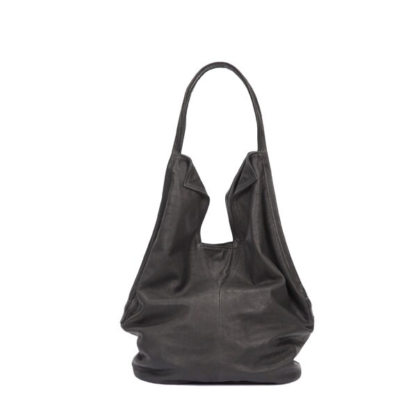 Black Leather Tote Bag Soft Leather Bag Shoulder Bag | Etsy
