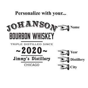 Bourbon Whiskey Bootleg Kit, Personalized, Make and Age Your Own Spirits, American Oak Barrel, 1-5 Liters image 3