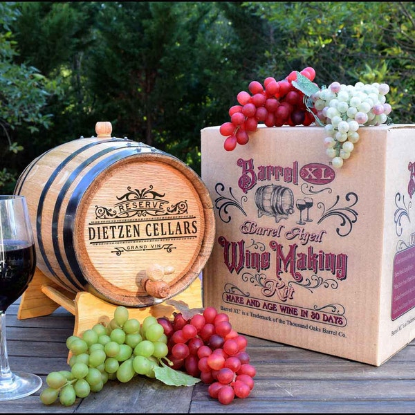 Personalized Barrel XL™ Wine Making Kit