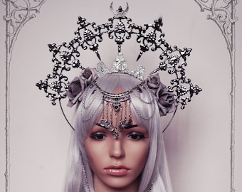 Fairy Headdress "Winter Rose"