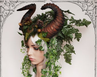 Headdress "Forest spirit"