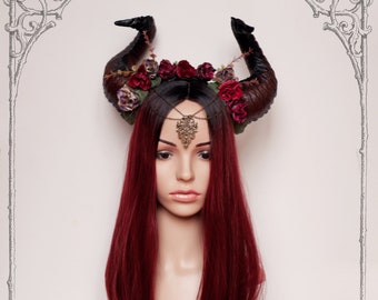 Horned lace front wig "Autumn Forest"