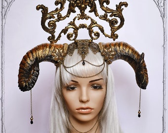 Golden Horn Headdress "Aurora"