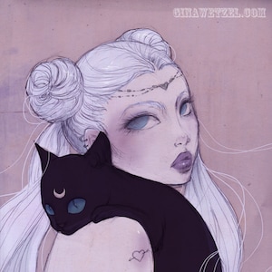 Poster "Serenity" (Illustration, Kunst, Sailor Moon, Comic, Print, Pop Surrealismus, Fantasy )