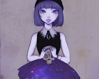 Poster "Saturn" (Illustration, Art, Sailor Moon, Comic, Print, Pop surrealism,fantasy )