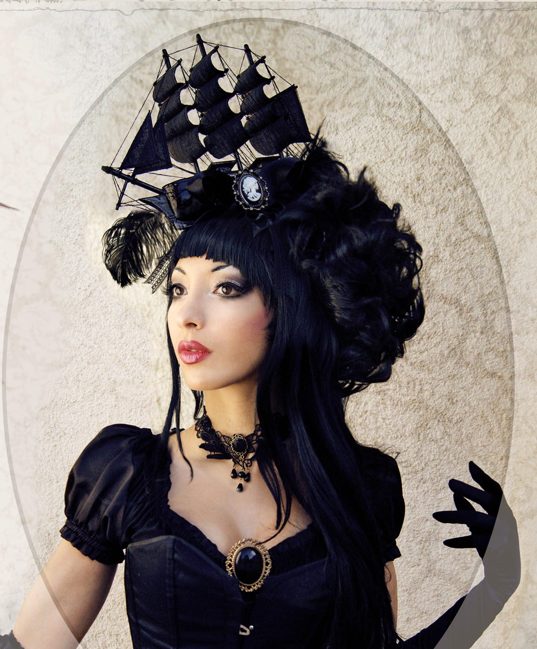 【一点物】 handmade pirate hat gothic 一点物】 handmade pirate hat gothic
