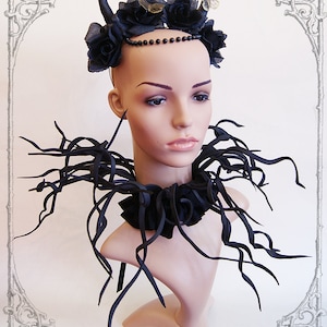 Necklace &quot;Hekate&quot; ( Goth, Black, Fantasy )