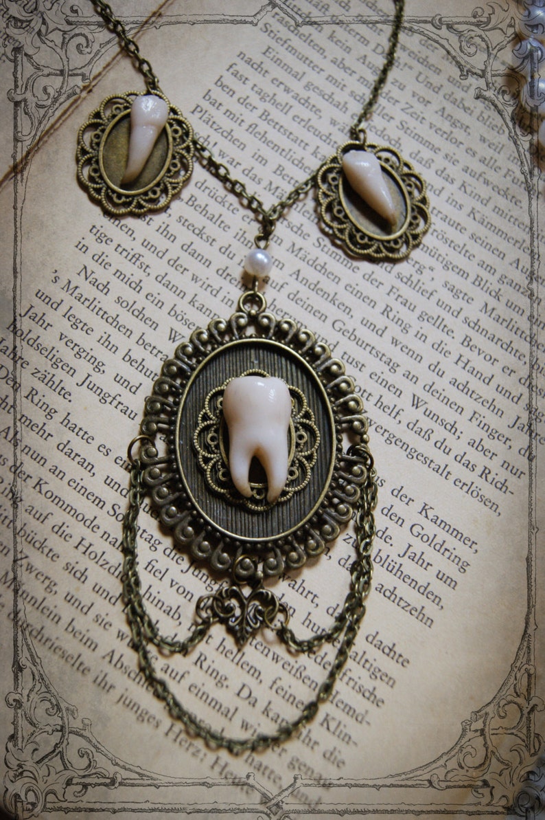 Necklace Morsus Teeth, Steampunk image 4