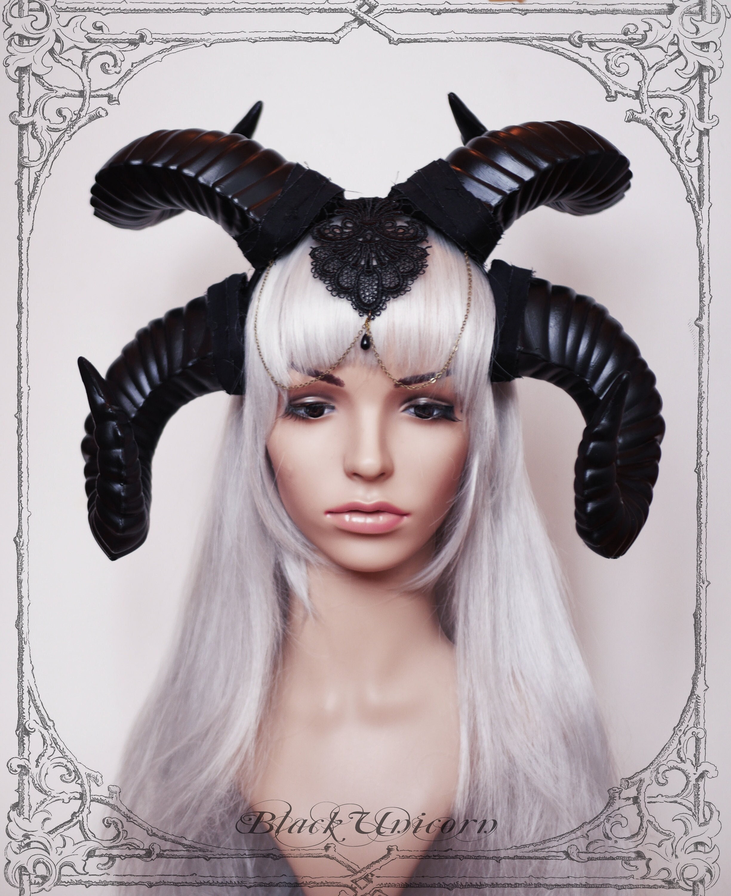 Black unicorn wig hotsell