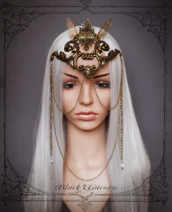 Handmade Elven Crown: Fantasy Outfit Headpiece - Etsy display picture 2