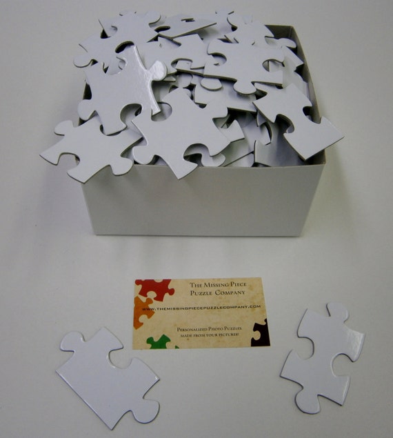 Thick Extra Large Blank White Puzzle Pieces for Unique Wedding Guest Book  Alternative Event Puzzle, Alternative Guestbook, Puzzle Guestbook 