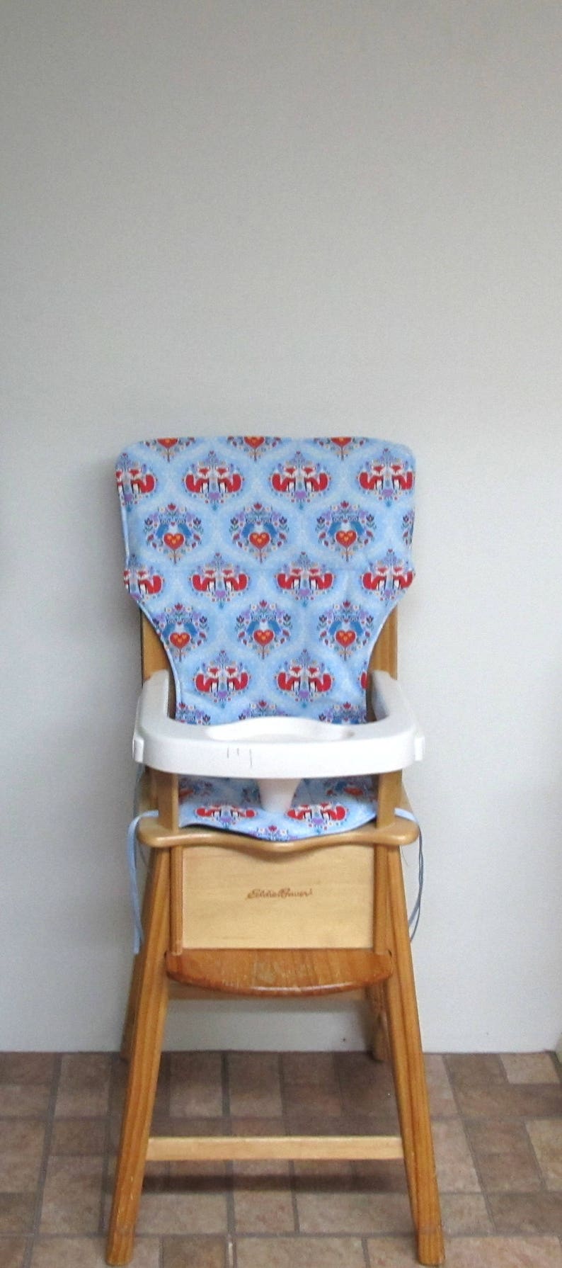 Fox And Owls High Chair Pad Eddie Bauer Baby Accessory Kids Etsy