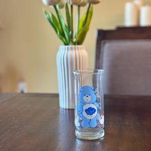 Vintage 1983 Care Bears Grumpy Bear Pizza Hut Glass