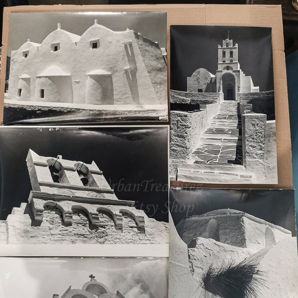 Griechische Insel Sifnos 5 Vintage Foto • 1960er Jahre Griechenland • Authentischer Wandkunst Druck • Kykladen Architektur • SIFNOS Insel • Ungerahmt Schwarz Weiß