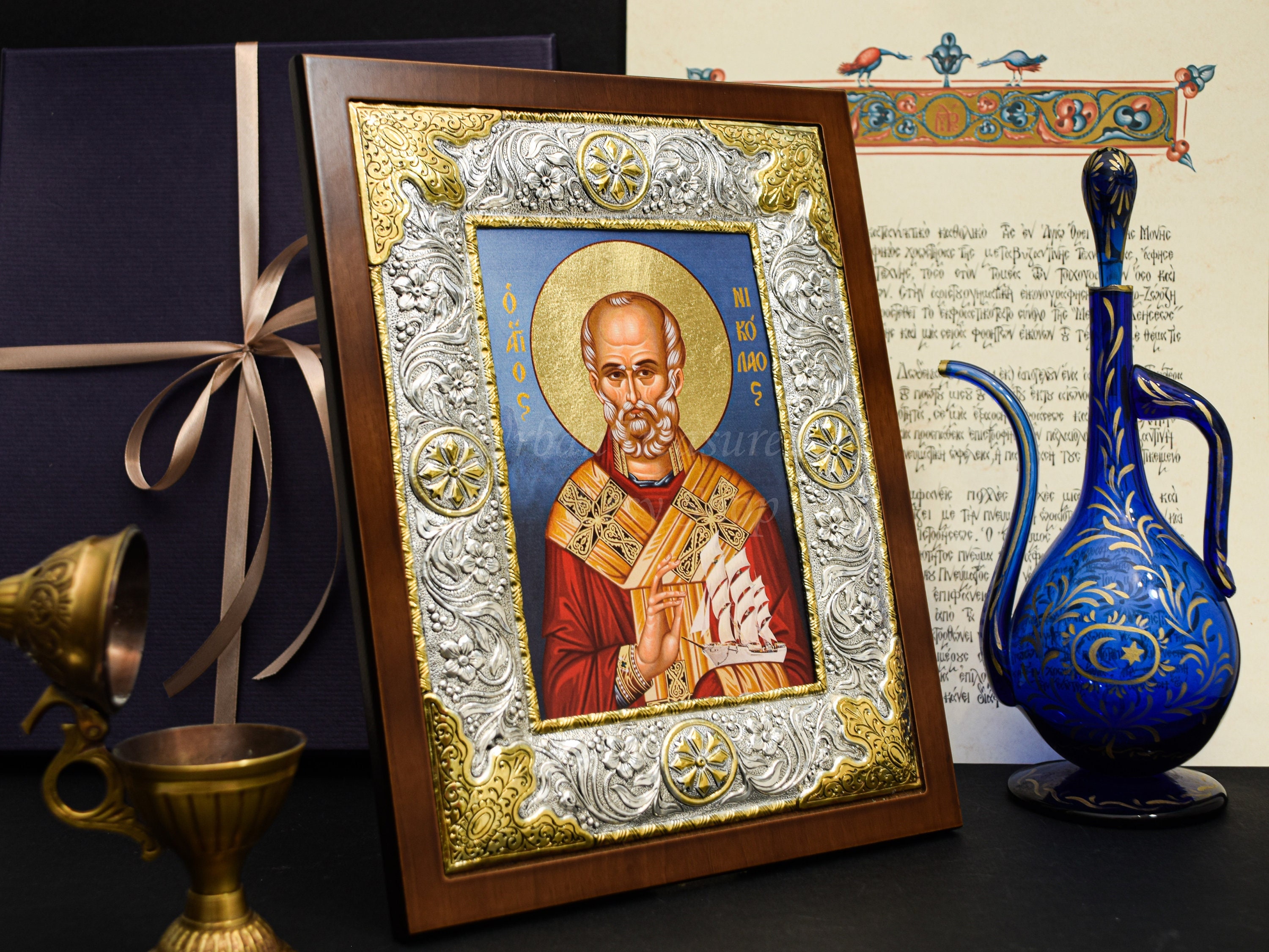 Icon of Saint Nicholas - Etsy
