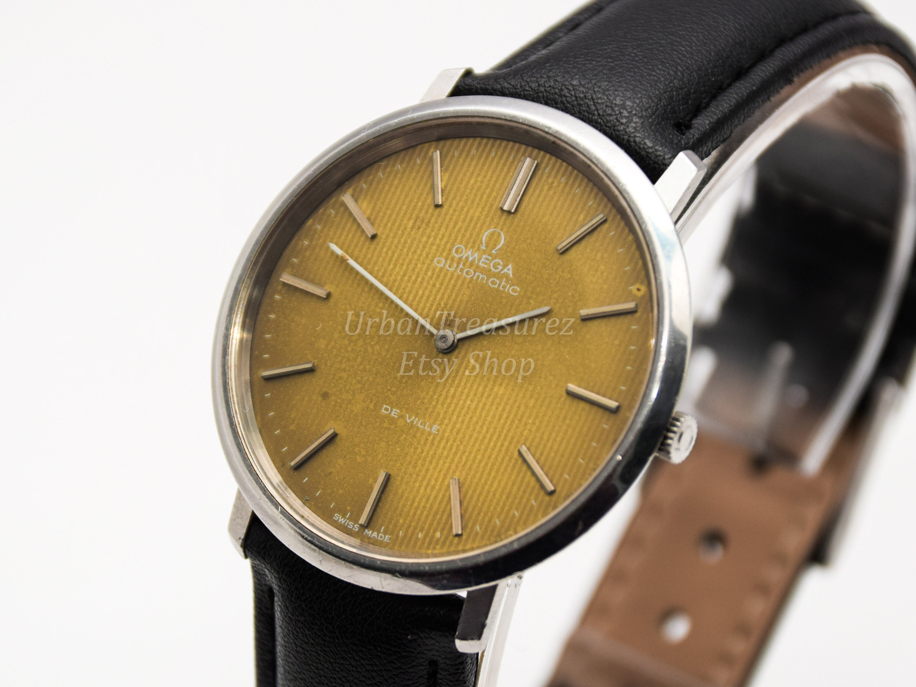 Omega Automatic Watch De Ville s Thin Men's Vintage Etsy
