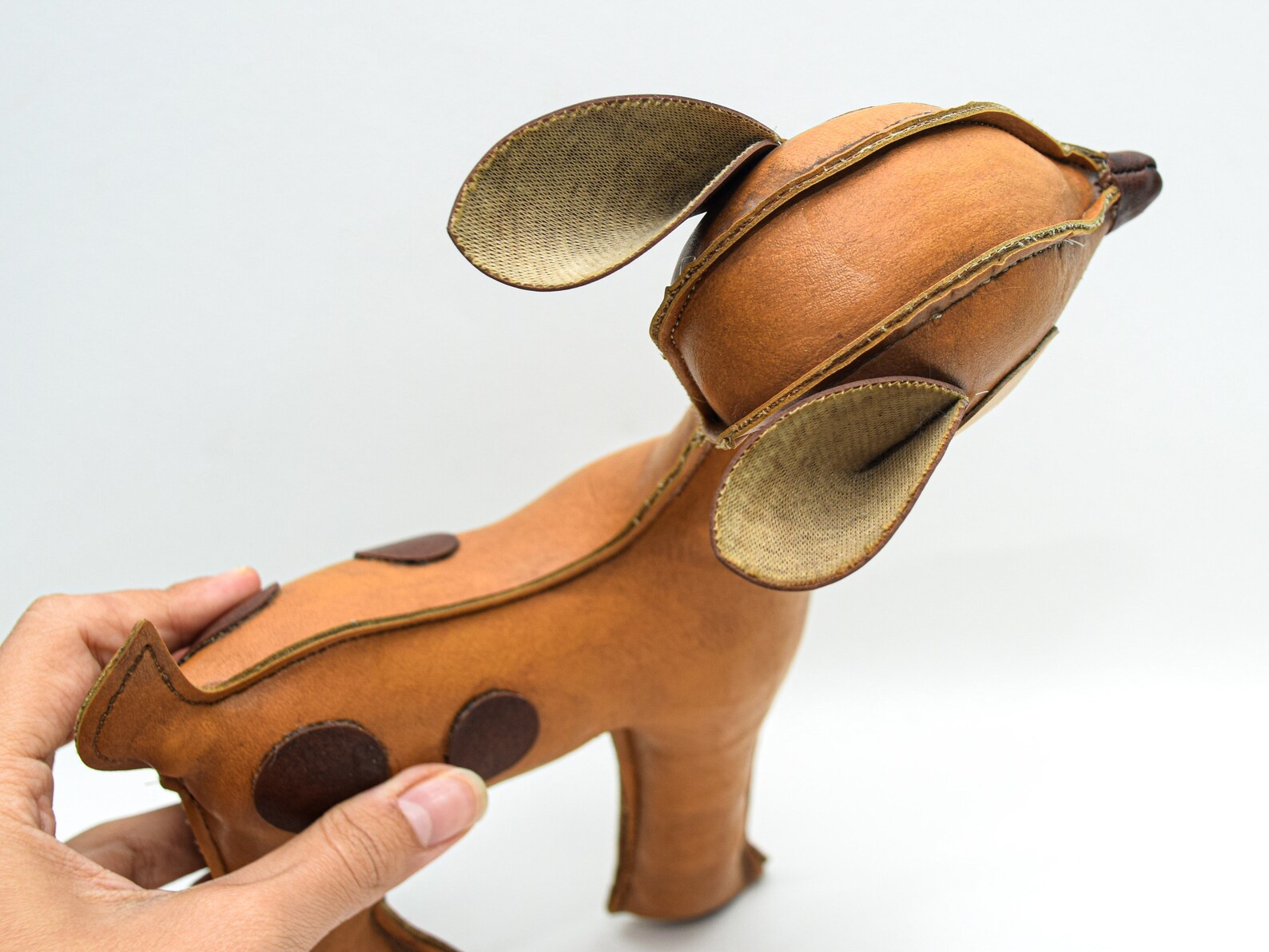 Vintage Deer Leather Children Toy Vintage Animal Stuffed Toy Etsy