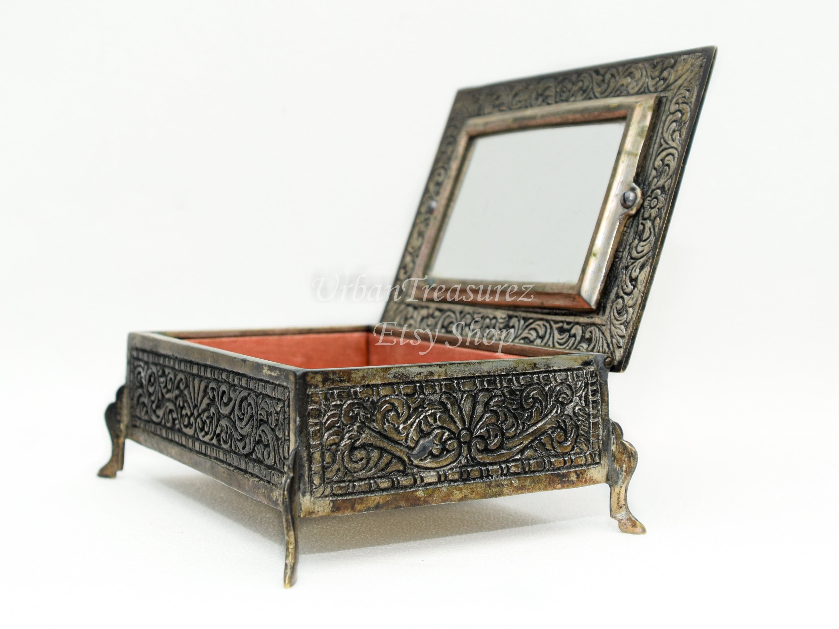 Acropolis Antique Jewelry Box Bronze Jewelry Case Parthenon Etsy