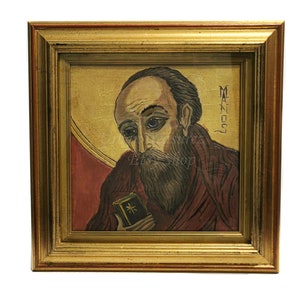 Saint Peter Apostle Hagiography Greek Byzantine Icon, Religious Home Decor Gift, Apostolos Petros, Orthodox Wall Icon, Priest Gift