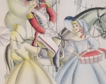 Vintage Fairy Tale Wall Hanging Book Page