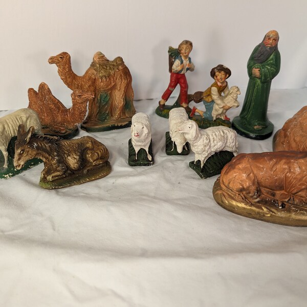 Ceramic Nativity Set Etsy