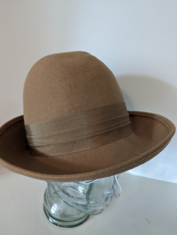 Glenover Fawn Tra Felt Hat, 1960’s Camel Colored W