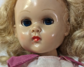 1950s Vogue Ginny Doll: Walker, Bent Knees, Original Dress