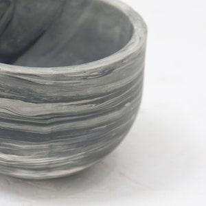 Ceramic bowl, Black & white marble.Modern bowl,Housewarming gift,Salad bowl,Fruit bowl,Serving bowl,Pottery bowl,indoor plant,wedding gift. image 6