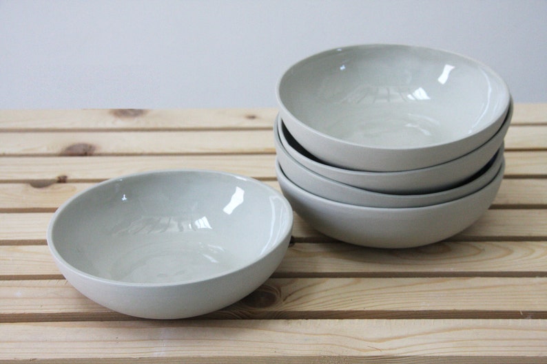 Ceramic plate in gray and glossy glaze ceramic serving plate Etsy