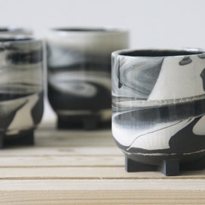 Ceramic espresso cup.Marbled black and white.Ceramic espresso cup,Modern Espresso Cups, christmas gift guide,unique gift,Housewarming gift