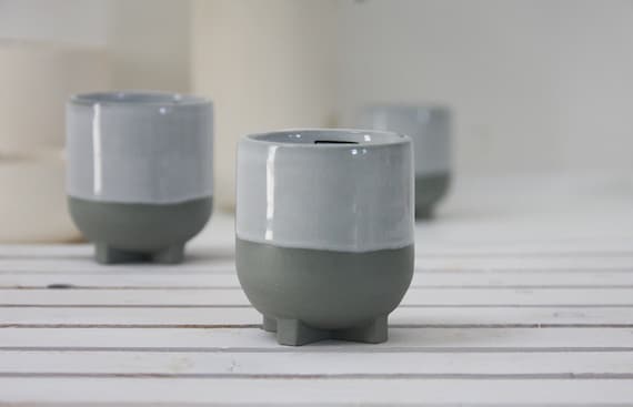 Ceramic espresso cup in gray and white. Ceramic espresso cup,Modern Espresso Cups, christmas gift guide,unique gift,Housewarming gift