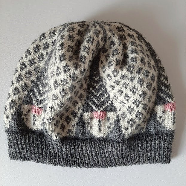 Five Gnomes Hat Knitting Pattern PDF Stranded Colourwork Beanie to Knit ...